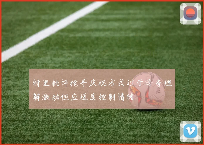 特里批评枪手庆祝方式过于浮夸理解激动但应适度控制情绪